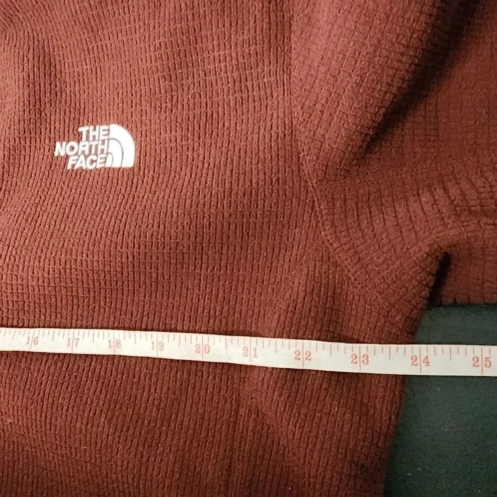 THE NORTH FACE MEN'S TEXTURED CAP ROCK 1/4 ZIP FLEECE PULLOVER SZ LARGE